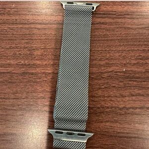 Stainless Steel Mesh Watch Band - Gray 38mm Apple Watch